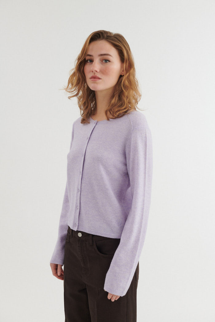 Basic Apparel Selem Cardigan Cardigans 903 Violet Tulip